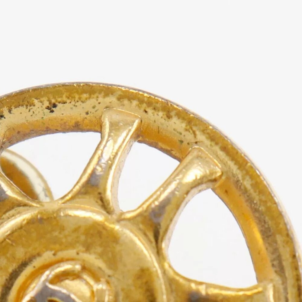 CHANEL Earring Plated Gold 8.7g Women - Picture 5 of 7